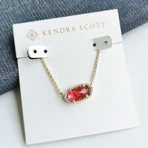 Kendra Scott - Elisa - Gold Berry red glass Pendant Necklace